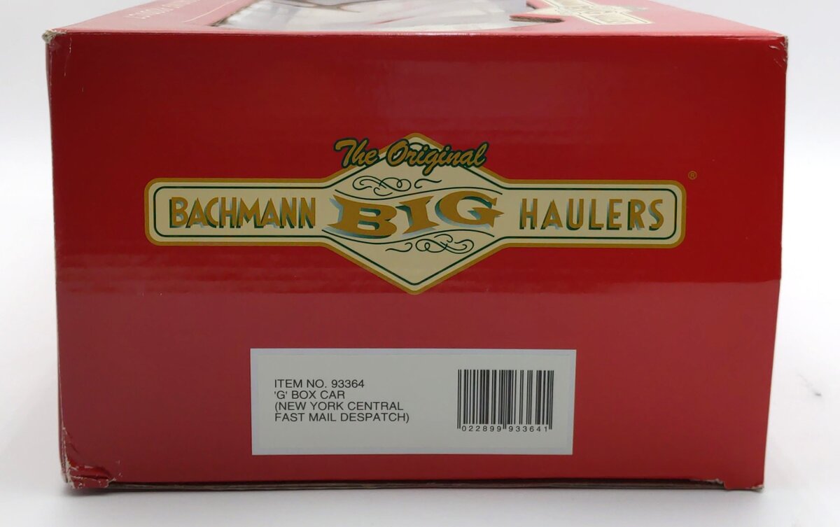 Bachmann 93364 G NYC Fast Mail Despatch Box Car with Metal Wheels #1009