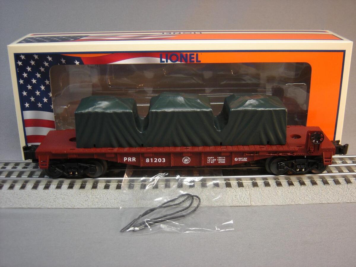 Lionel 6-81203 O Gauge Pennsylvania Railroad Flatcar #81203 w/ Load