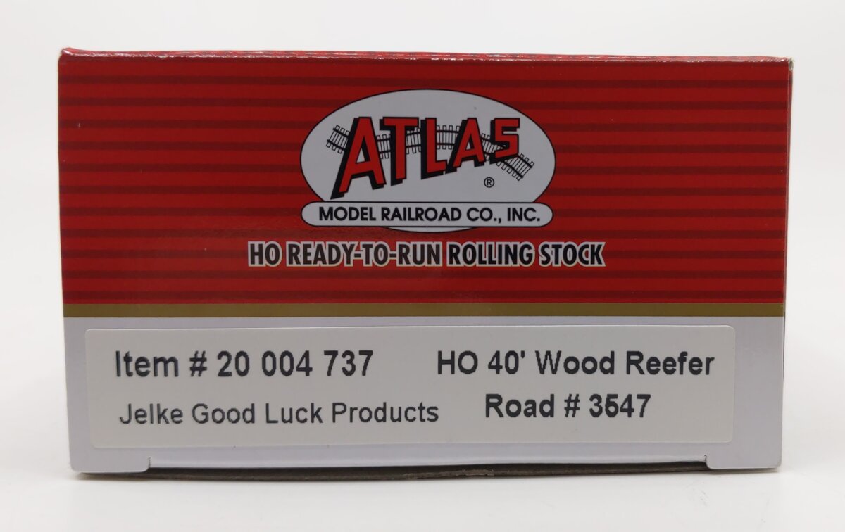 Atlas 20004737 HO Jelke Good Luck Products 40' Wood Reefer #3547