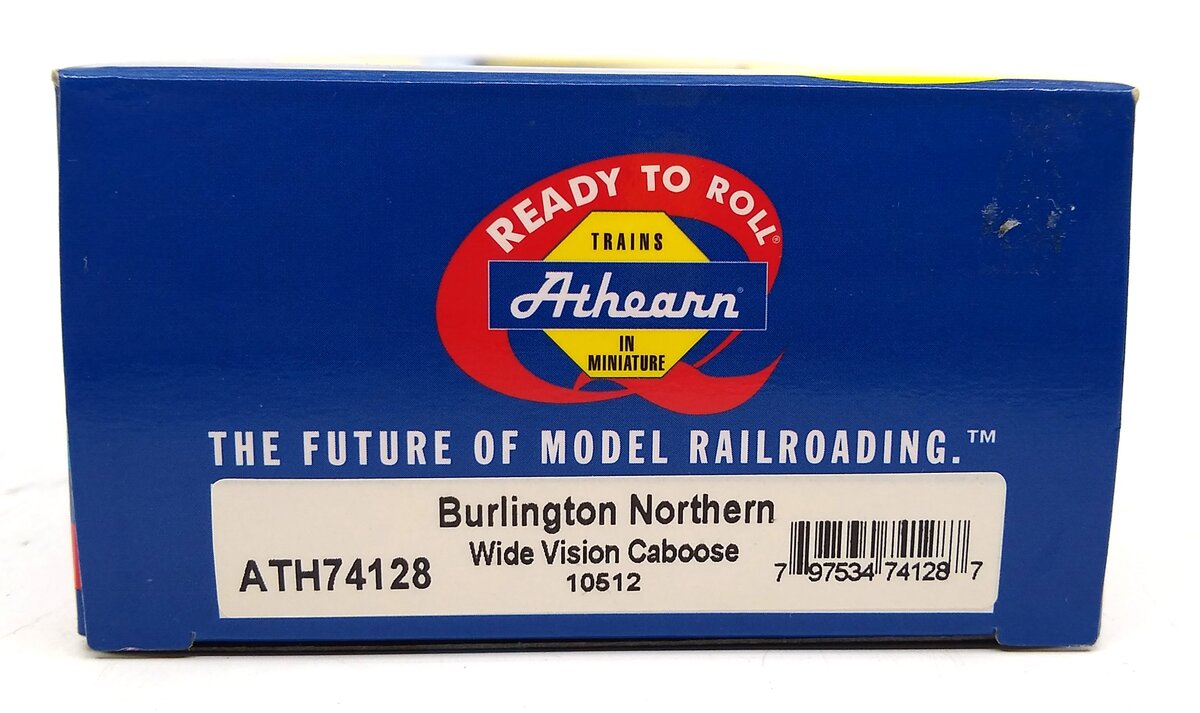 Athearn 74128 HO Scale Burlington Northern Wide Vision Caboose #10512 LN/Box