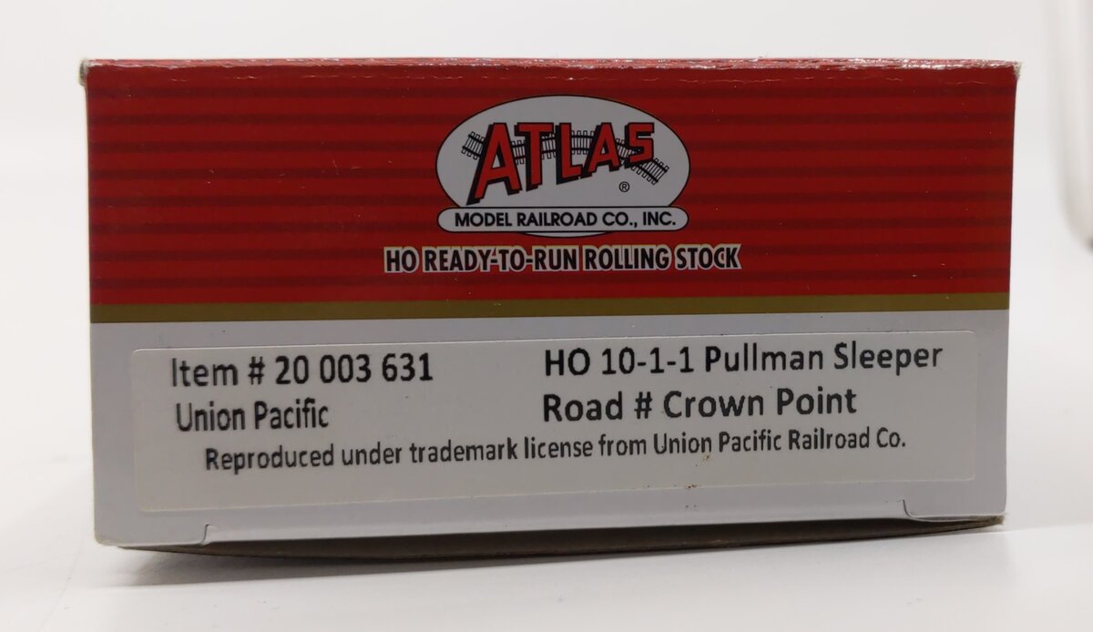 Atlas 20003631 HO Union Pacific 10-1-1 Sleeper Cars "Crown Point