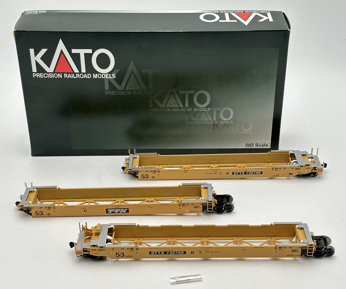 マッスルKATO Kato 30-9014 HO Scale TTX Double Stack MAXI-IV 3-Car Set #732750