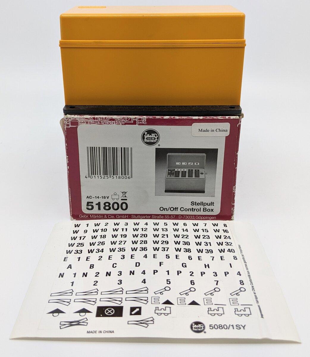 LGB 51800 G Scale On-Off Switch Control Box