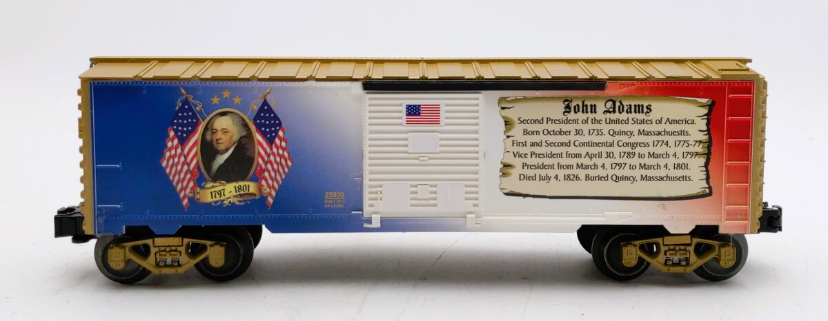 Lionel 6-25930 O Gauge USA President John Adams Boxcar LN/Box
