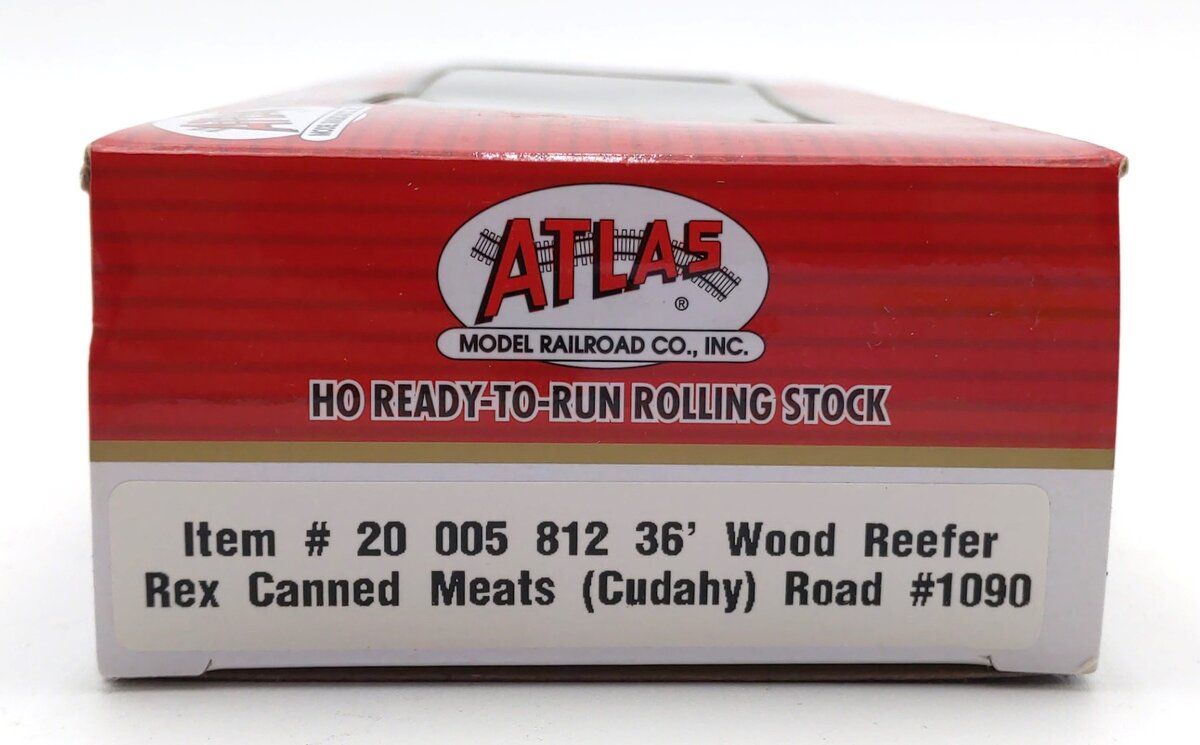 Atlas 20005812 HO Rex Canned Meats 36' Wood Reefer Car #1090