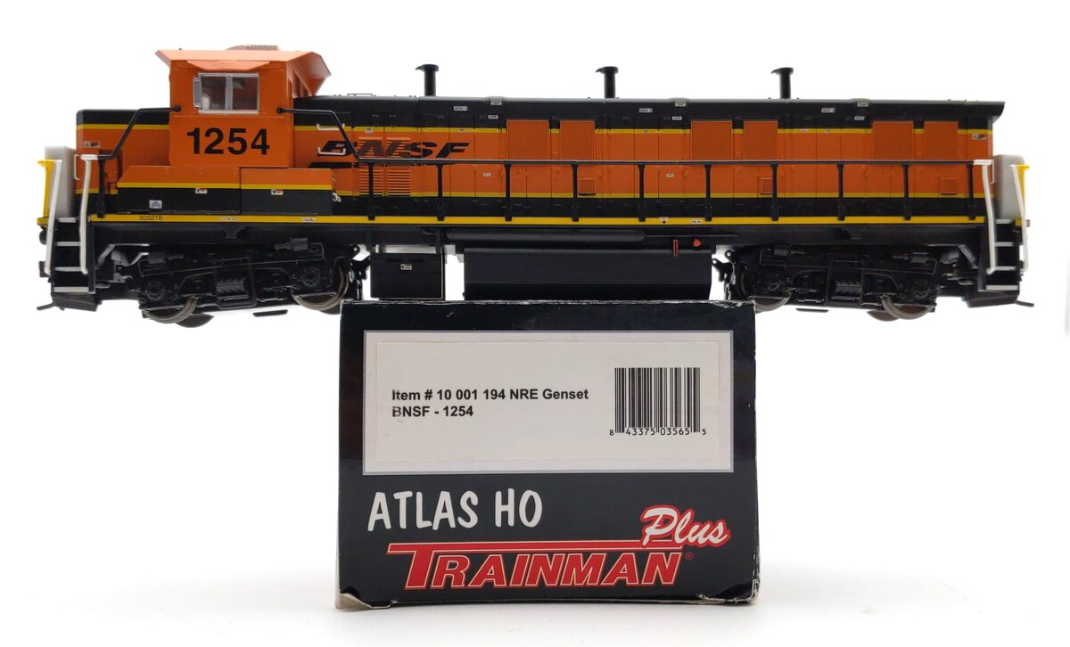 Atlas 10001194 HO BNSF NRE Genset Diesel Locomotive #1254 – Trainz