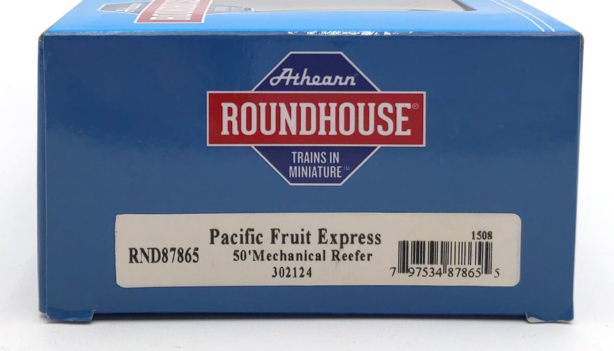Roundhouse 87865 HO Pacific Fruit Express 50' Ex Post Mechanical Reefer #302124