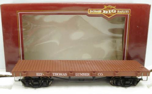 Bachmann 95627 Ely-Thomas Flatcar with Stakes (Metal Wheels)