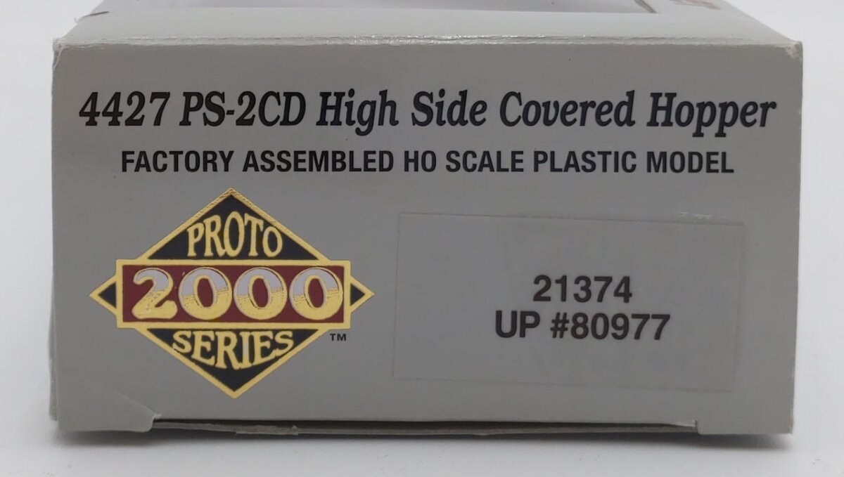 Proto 2000 21374 HO Union Pacific 4427 PS-2CD High Side Covered Hopper #80977 LN/Box
