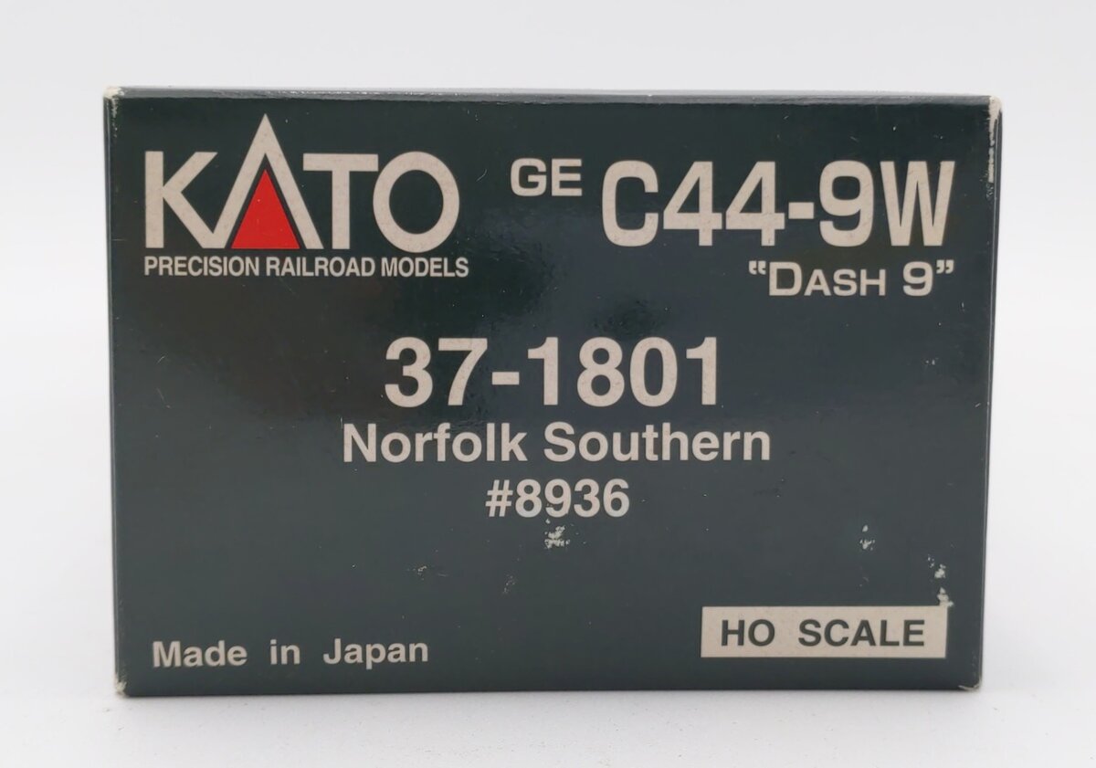 Kato 37-1801 HO Norfolk Southern GE C44-9W Dash 9 Diesel #8936 LN/Box