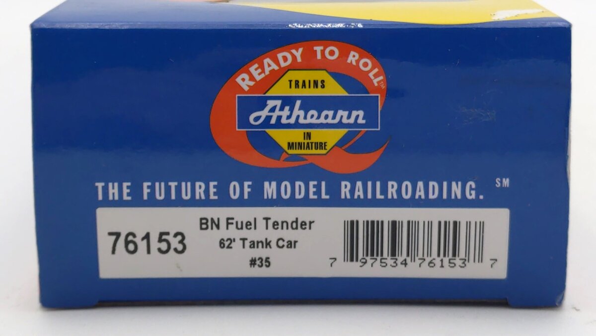 Athearn 76153 HO Burlington Northern Fuel Tender 62' Tank Car #35