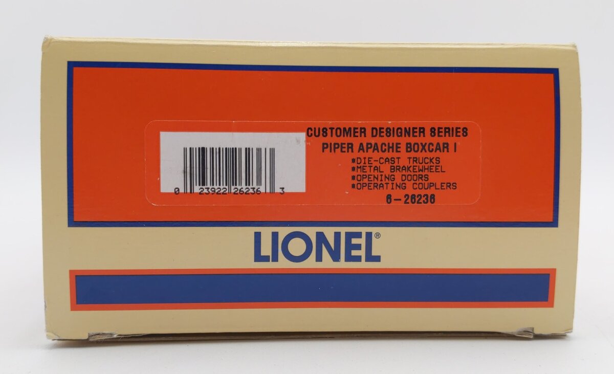 Lionel 6-26236 O Piper Apache Airplane Boxcar LN/Box