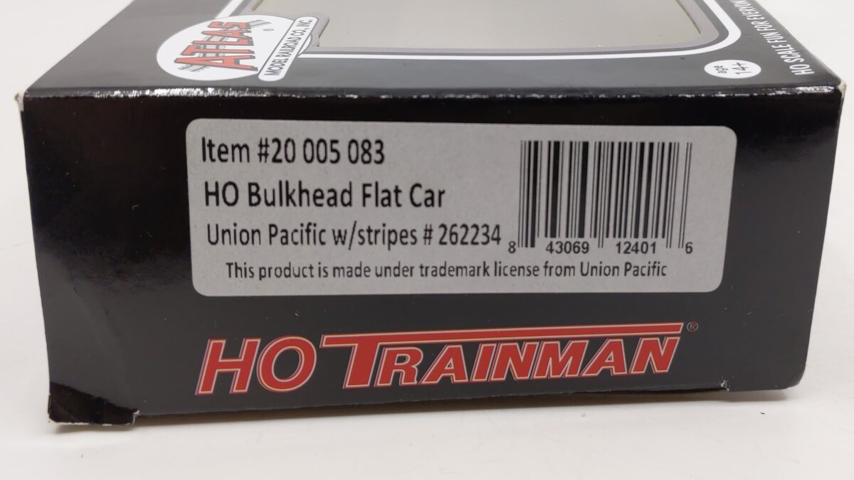 Atlas 20005083 HO Union Pacific Bulkhead Flat Car #262234