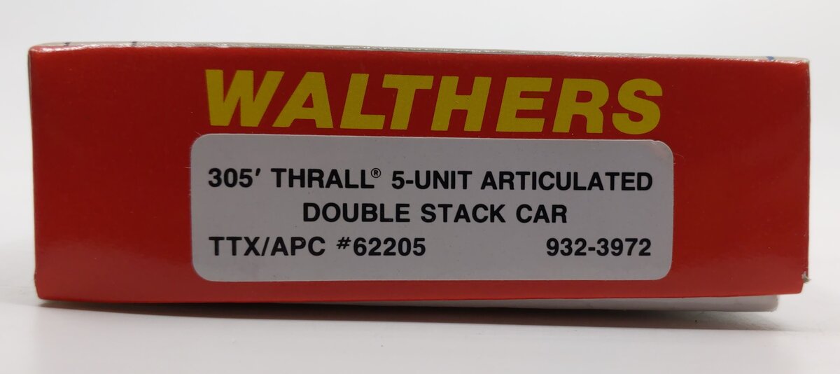 Walthers 932-3972 305' Thrall 5-Unit Articulated Double Stack Car Kit #62205