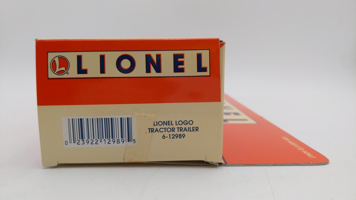 Lionel 6-12989 O Gauge Logo Tractor Trailer Truck NIB