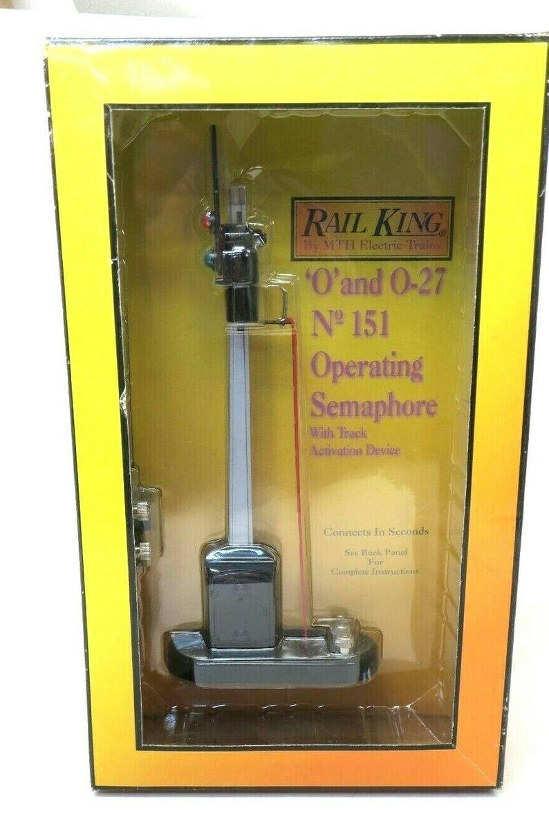 MTH 30-1035 O Operating Semaphore #151 EX/Box