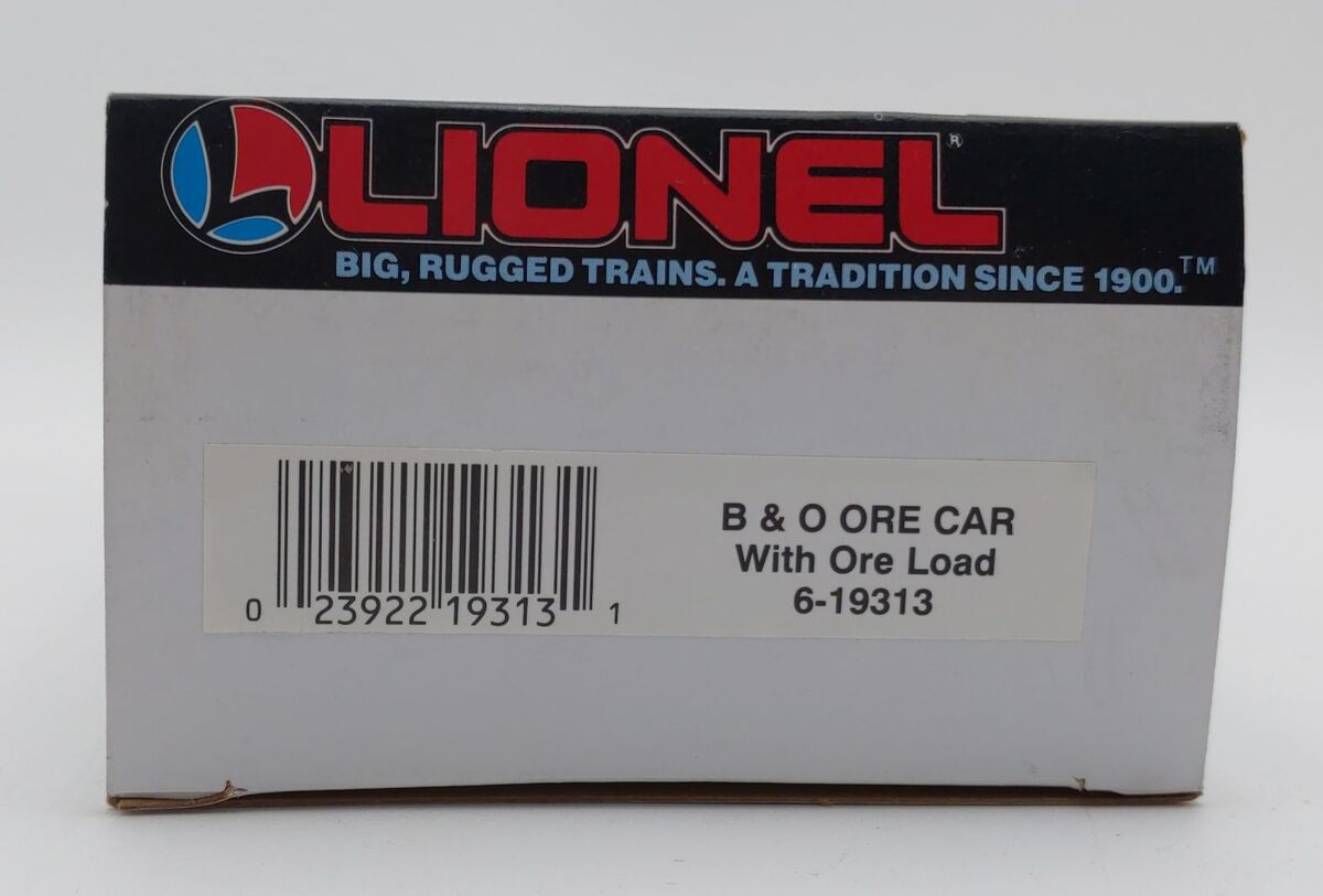 Lionel 6-19313 O Gauge Baltimore & Ohio Ore Car With Ore Load LN/Box