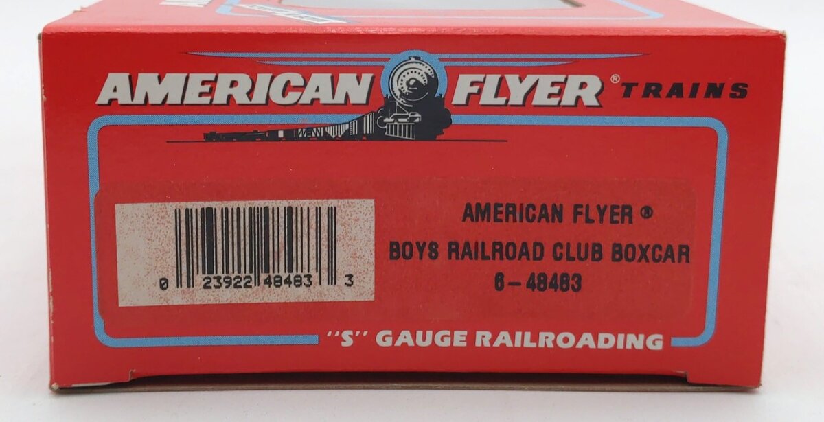 American Flyer 6-48483 S Scale Boy's Club Boxcar #48483 LN/Box