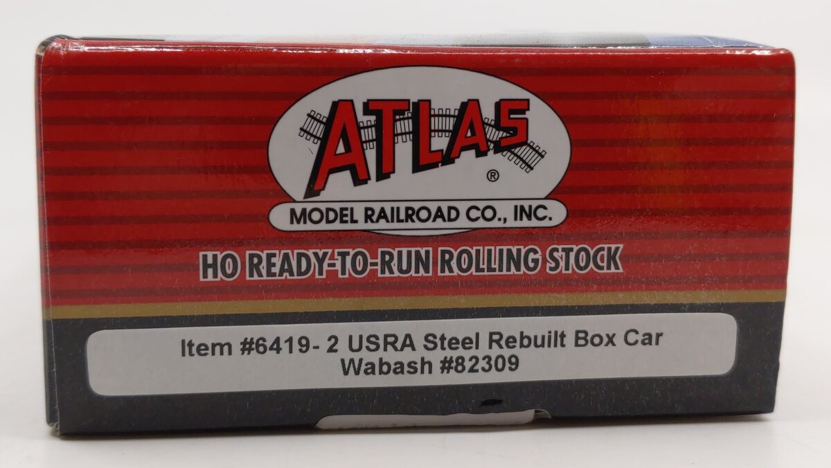 Atlas 6419-2 HO Wabash USRA Steel Rebuilt Boxcar #82309