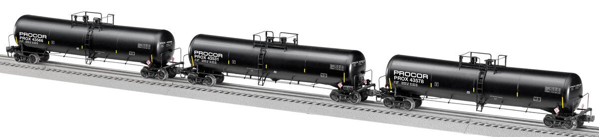 Lionel 6-27984 PROCOR Tank Cars 3-Car Set