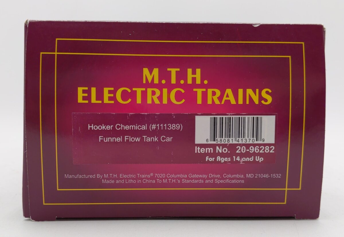 MTH 20-96282 Funnel Flow Tank Car Hooker Chemical #111389