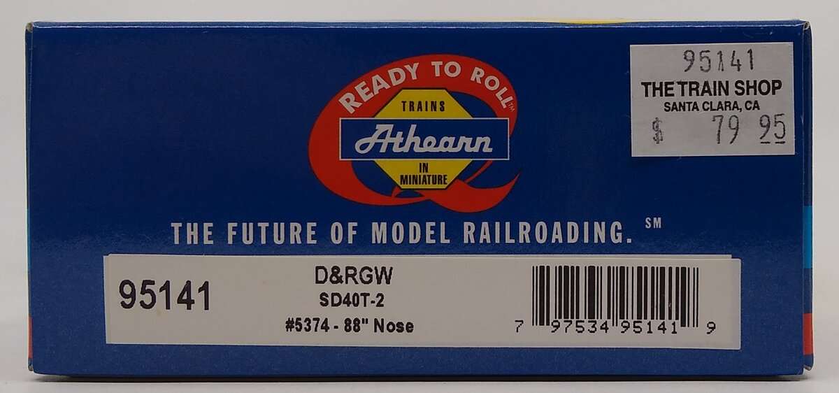 Athearn 95141 HO Denver & Rio Grande Western SD40T-2 Diesel Locomotive #5374 LN/Box