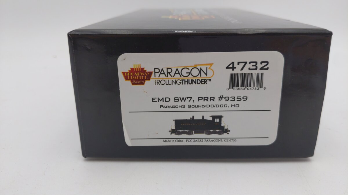 Broadway Limited 4732 HO PRR EMD SW7 Diesel Locomotive #9359 w/DCC/Sound