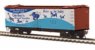 MTH 80-90025A HO Gerber Products R40-2 Reefer Car #1002