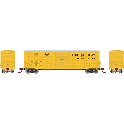 Athearn 25381 N Green Bay & Western 50' Waffle Side Box Car #2714
