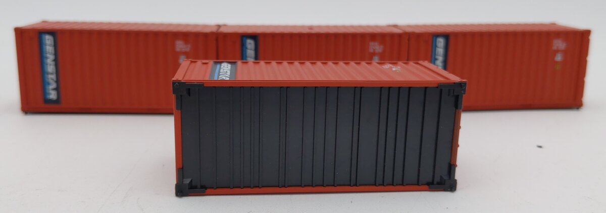 Athearn 2053 HO 20' Genstar Containers (Set of 4)