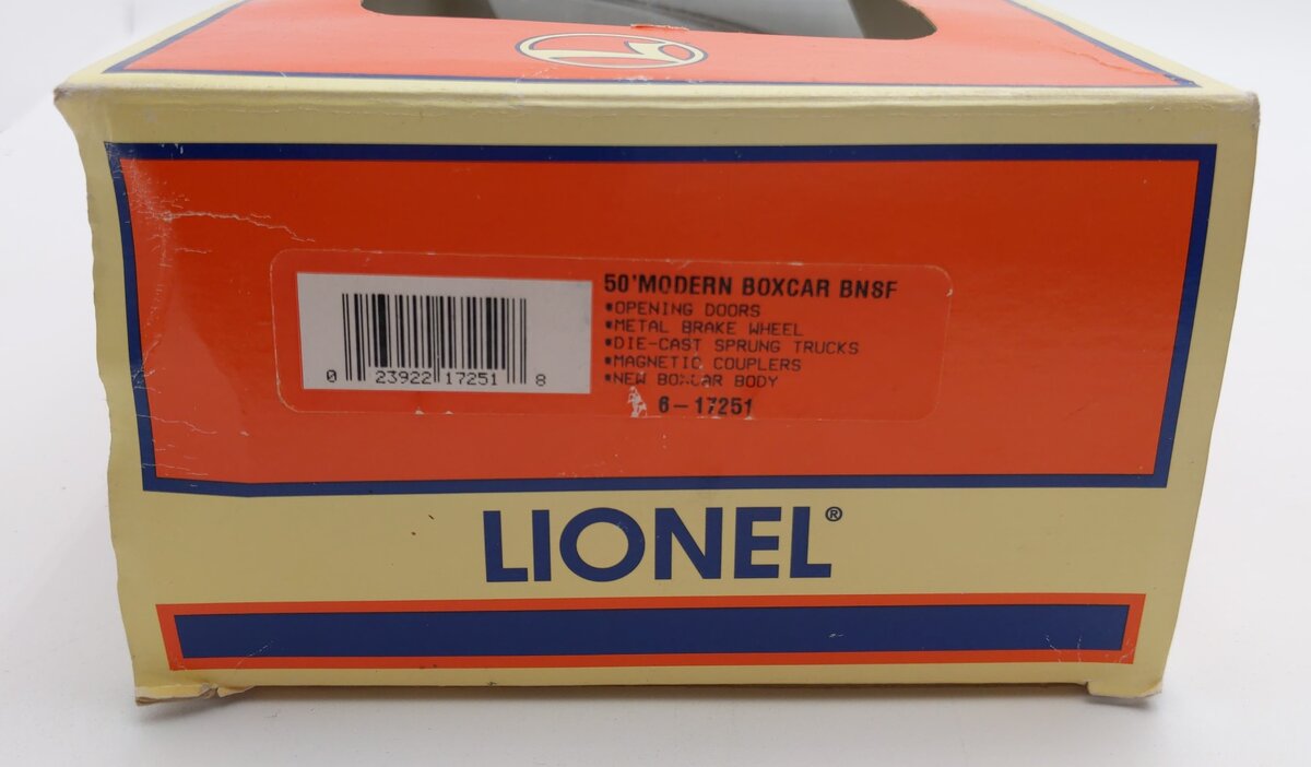 Lionel 6-17251 O Gauge BNSF 50' Modern Boxcar #403277 LN/Box