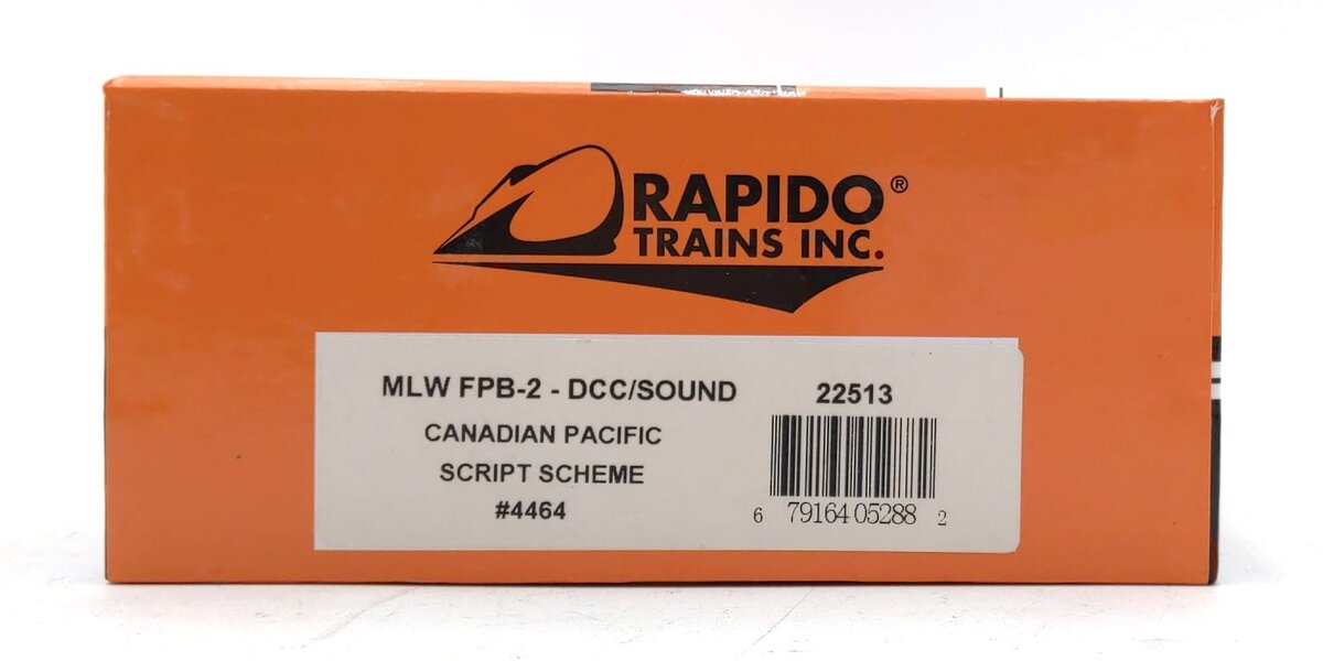 Rapido Trains 22513 HO Canadian Pacific MLW FPB-2 #4464 w/DCC/Sound