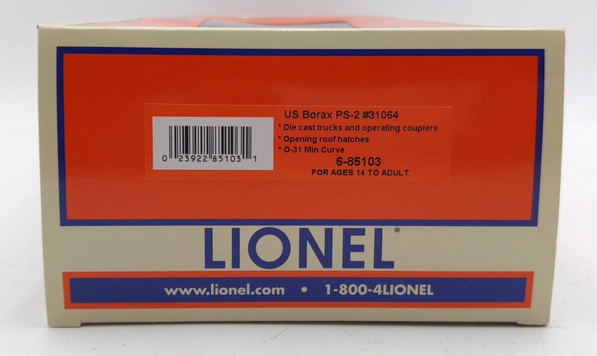 Lionel 6-85103 O USB&CC PS-2 Covered Hopper #31064 LN/Box