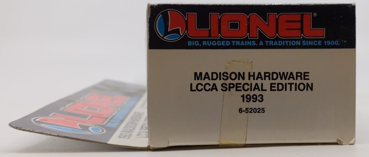 Lionel 6-52025 O Madison Hardware LCCA 1993 Special Edition Tractor & Trailer LN/Box