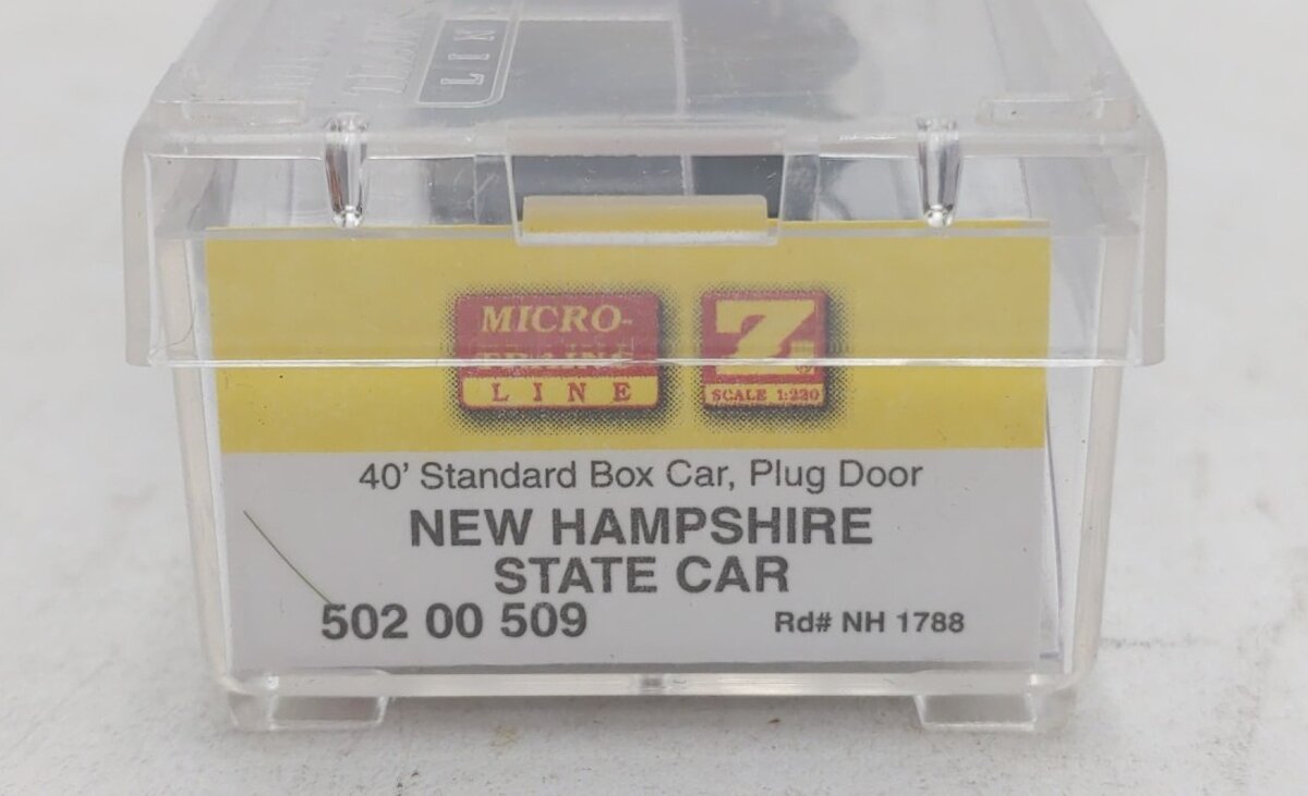 Micro-Trains 50200509 Z Scale New Hampshire State 40' Plug Door Boxcar #1788