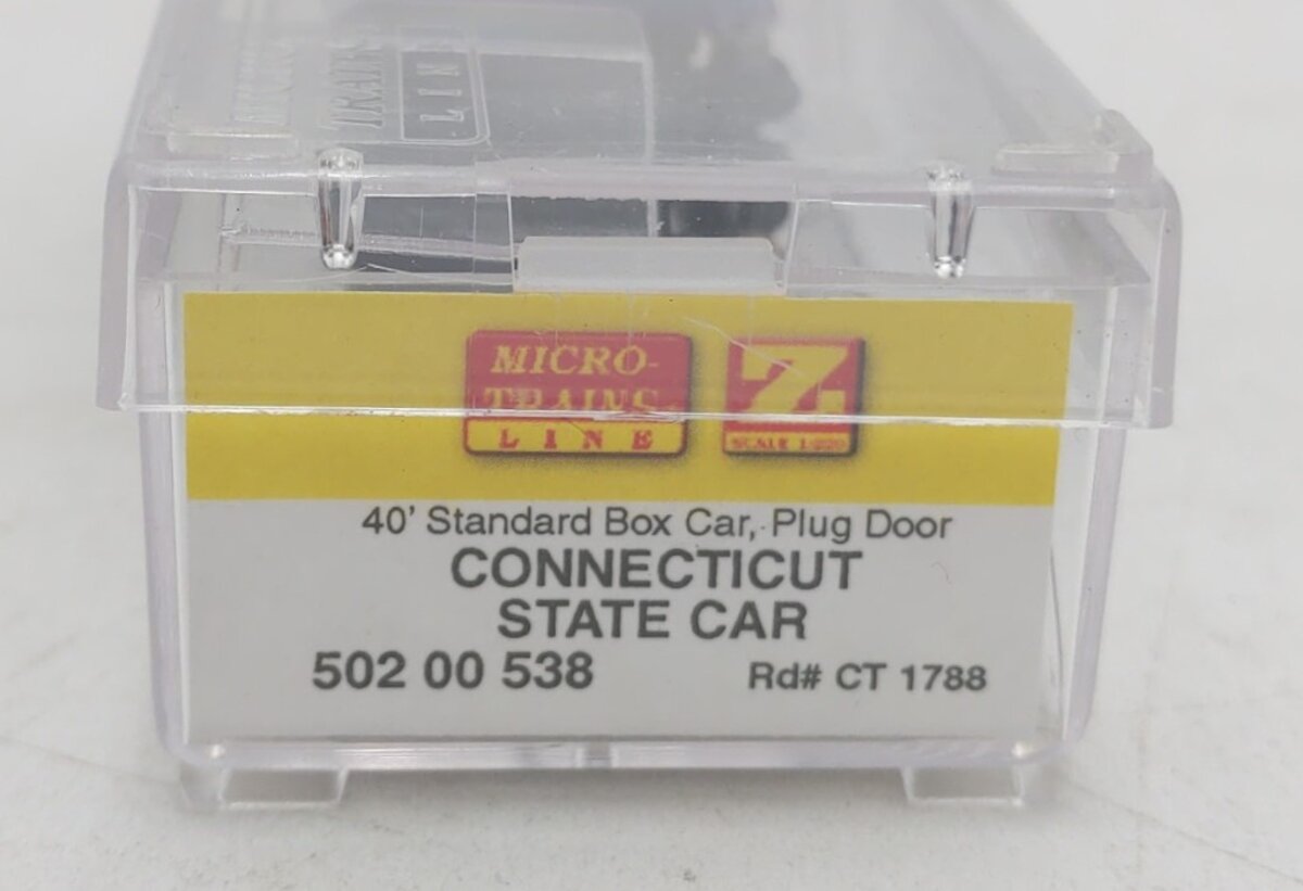 MicroTrains 50200538 Z Connecticut State Car 40' Plug Door Boxcar #1788