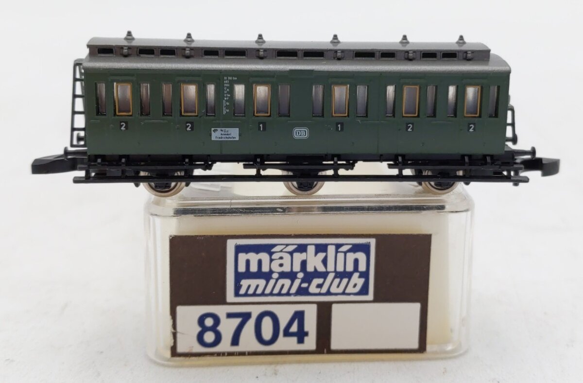 Marklin 8704 Z Mini Club DB Compartment Passenger Car LN/Box