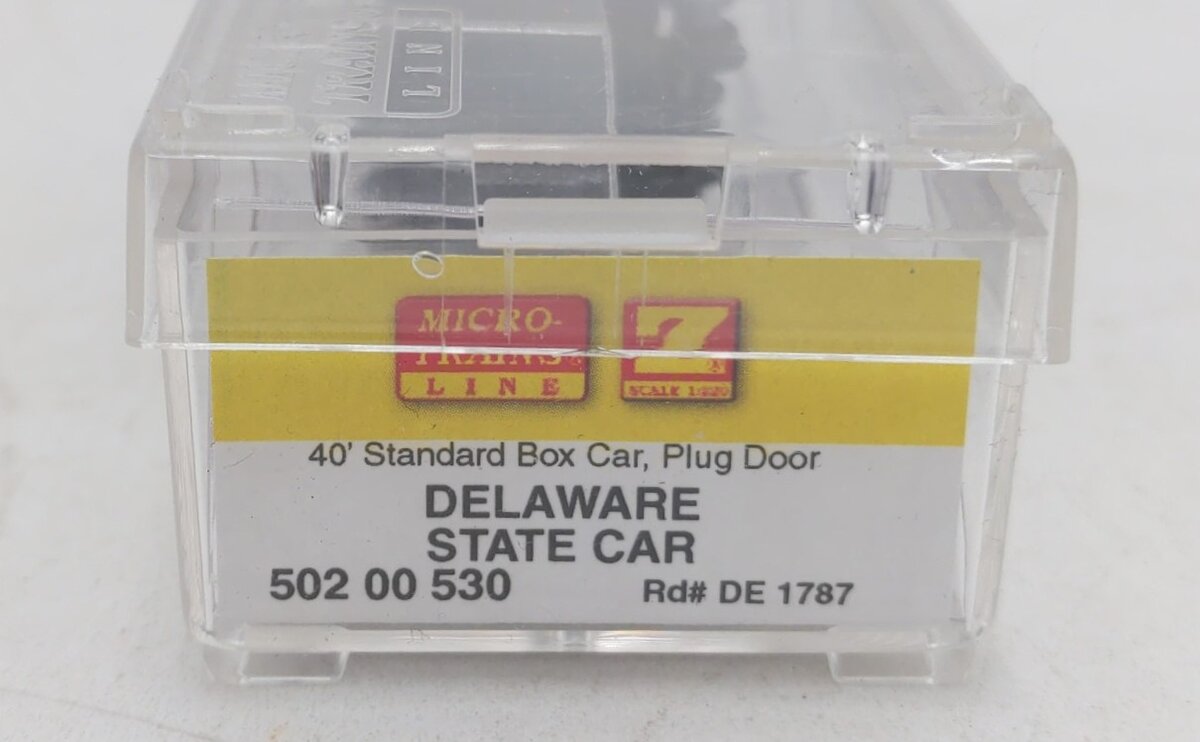 Micro-Trains 50200530 Z Delaware 40' Plug-Door Box Car #1787 LN/Box