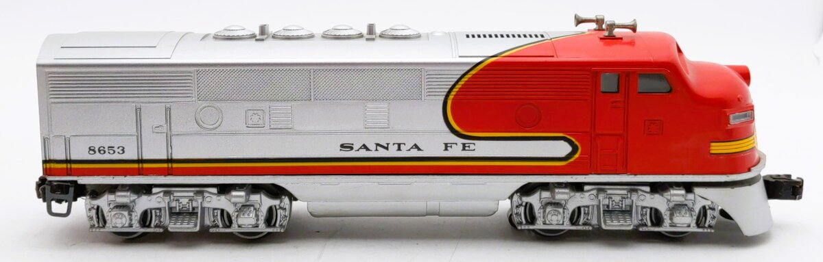Lionel 6-8653 O Santa Fe F3 A-Unit Non-Powered Diesel Locomotive LN/Box