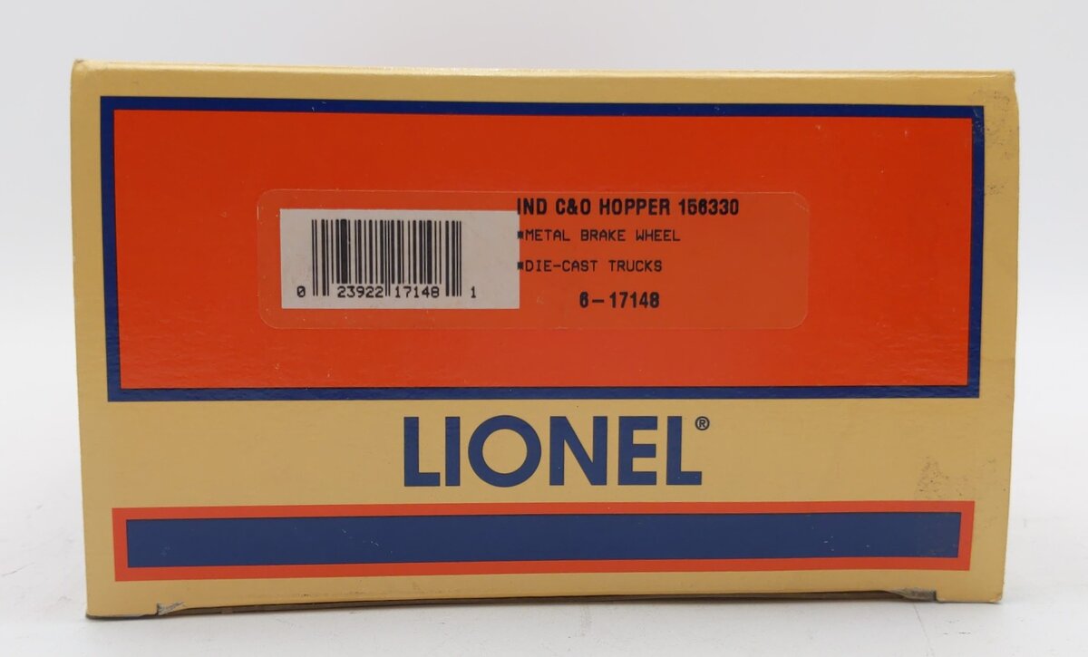 Lionel 6-17148 O Gauge Chesapeake and Ohio 3-Bay Hopper #156330 LN/Box