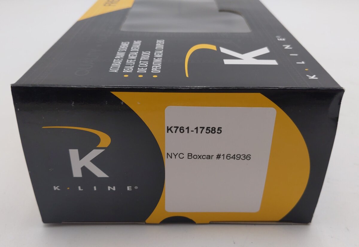 K-Line K761-17585 O Gauge NYC Boxcar #164936 LN/Box