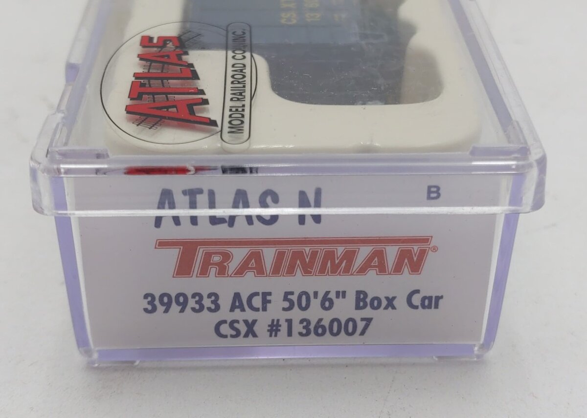 Atlas 39933 N Scale CSX ACF 50'6" Boxcar #136007