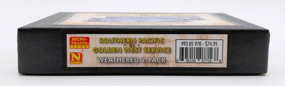 Micro-Trains 99305970 N Southern Pacific 3-Bay Weathered Hopper (Set of 2)