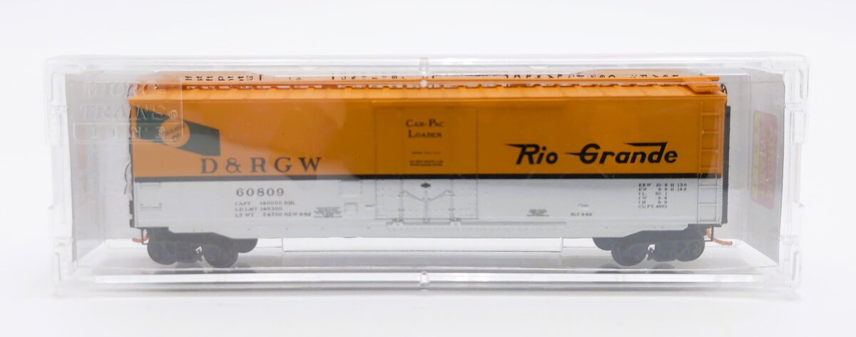 Micro-Trains 03200222 N D&RGW 50' Standard Steel Plug Door Boxcar