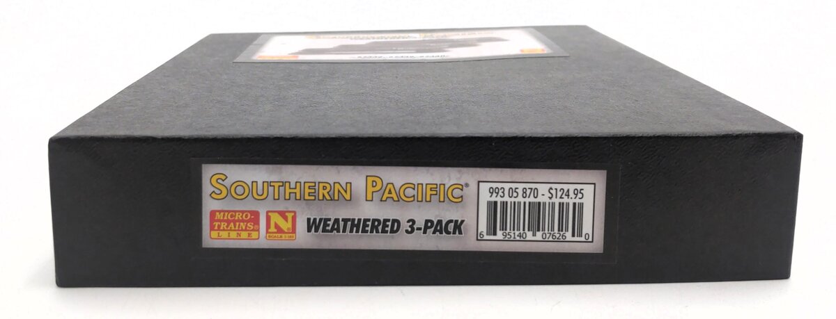 Micro-Trains 99305870 N Scale Southern Pacific Weathered Tank Car (Set of 3) LN/Box