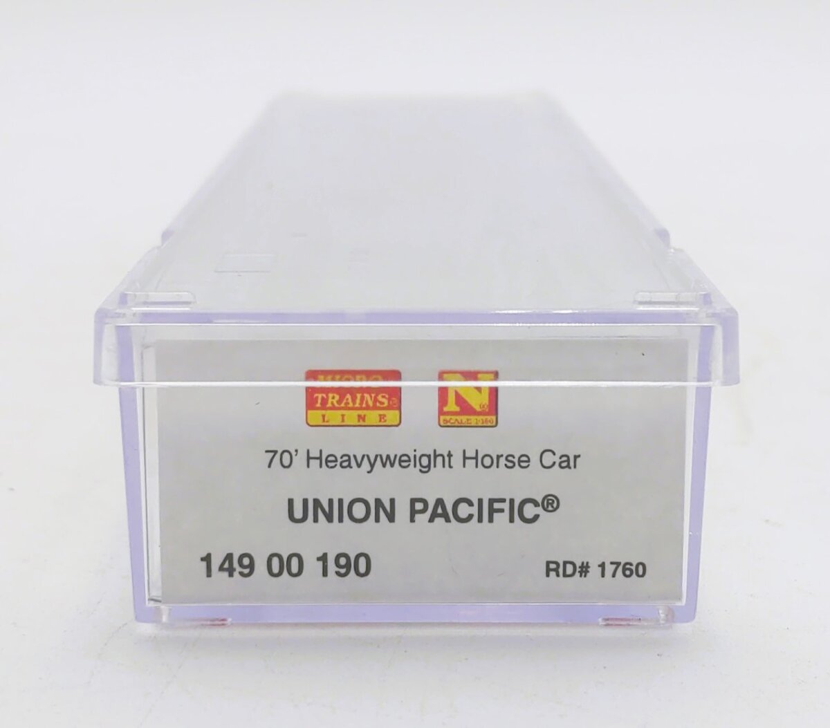 Micro-Trains 14900190 N Union Pacific 70’ Heavyweight Horse Car #1760