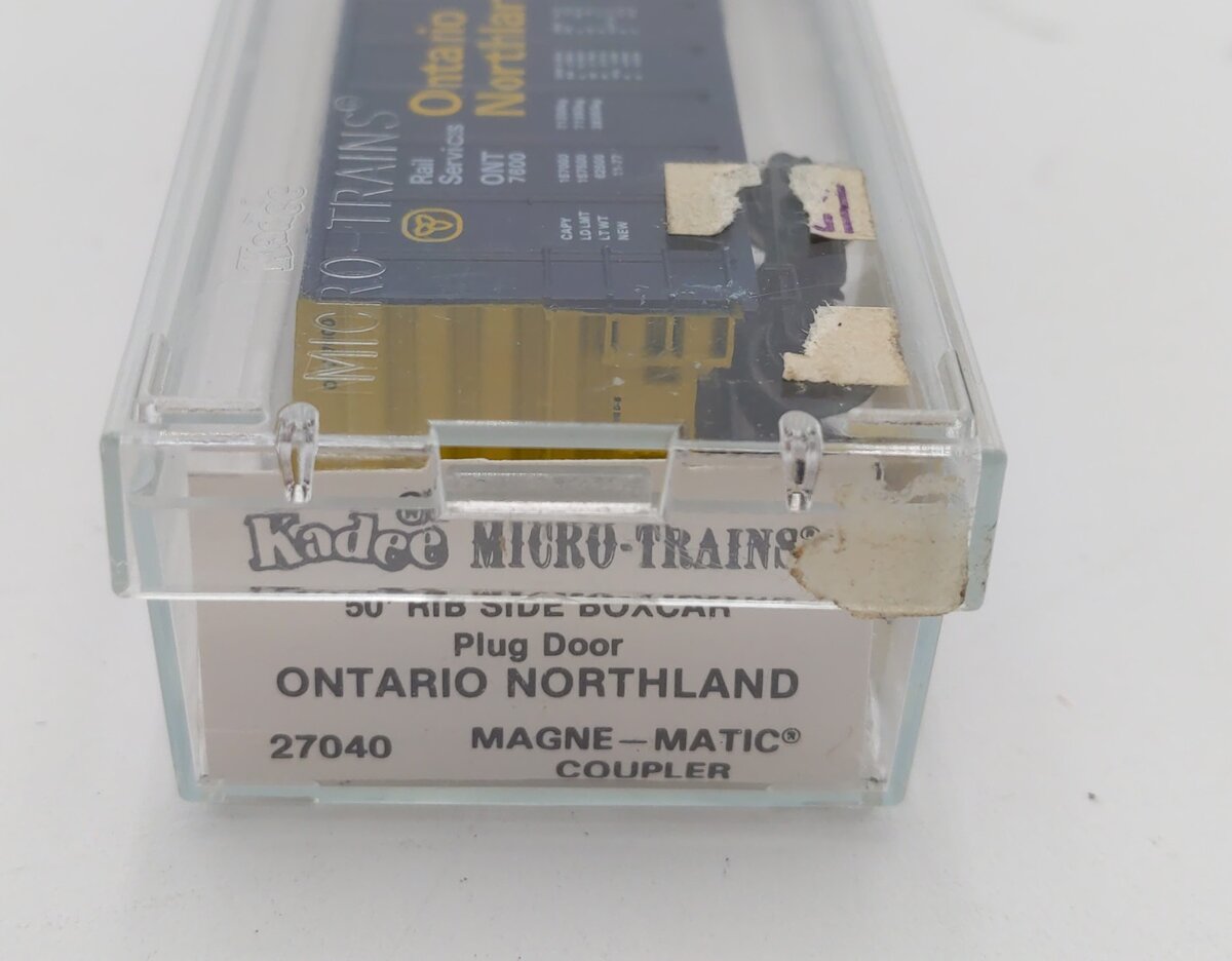 Micro-Trains 02700040 N Ontario Northland 50' Plug Door Rib Side Boxcar #7600 MT/Box