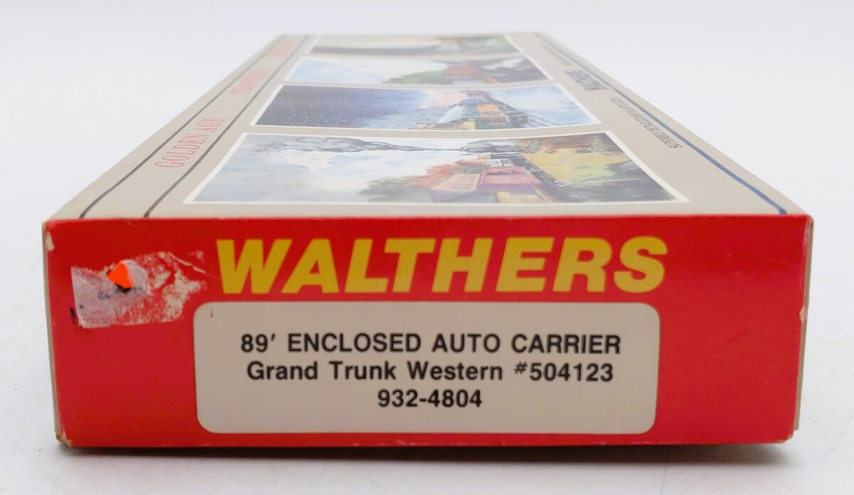 Walthers 932-4804 HO Grand Trunk Western 89' Enclosed Auto Carrier Kit #504123