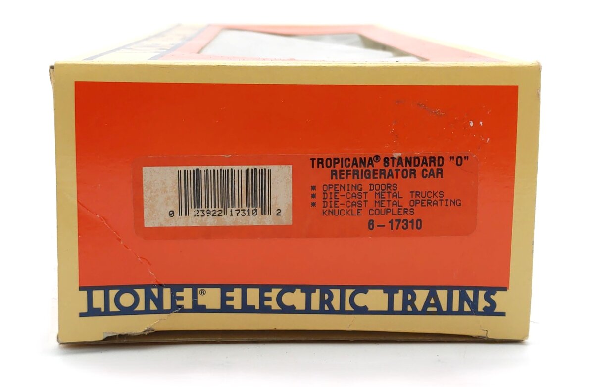 Lionel 6-17310 O Gauge Tropicana Refrigerator Car #303 NIB