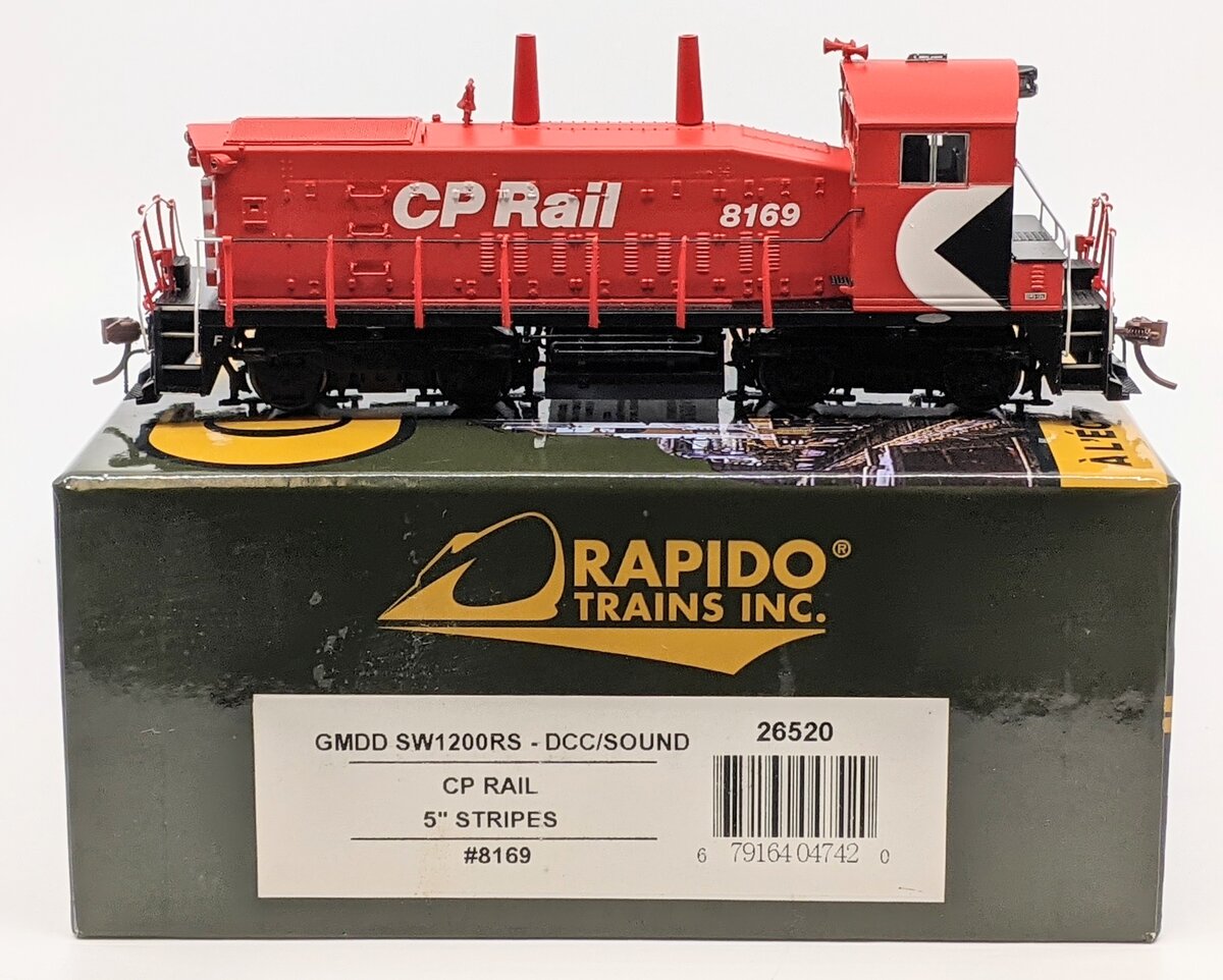 Rapido Trains 26520 HO CP Rail SW1200RS Diesel Switcher #8169 w/ DCC & Sound